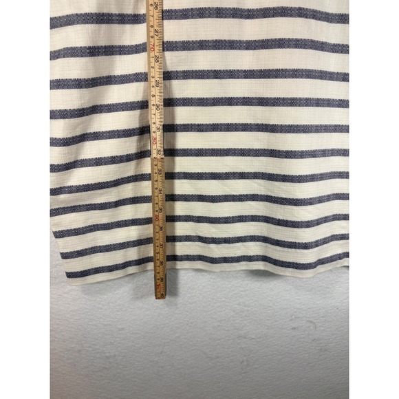 Banana Republic Womens Striped Sleeveless Sheath Dress Size 14 Halter V Neck NWT - Picture 6 of 7